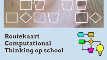 Routekaart Computational Thinking op school. Voorpagina met schema.
