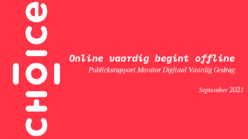 Online vaardig begint offline, publieksrapport Monitor Digitaal Vaardig Gedrag van Choice.